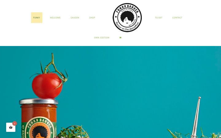 Screenshot of funky-sauces.com