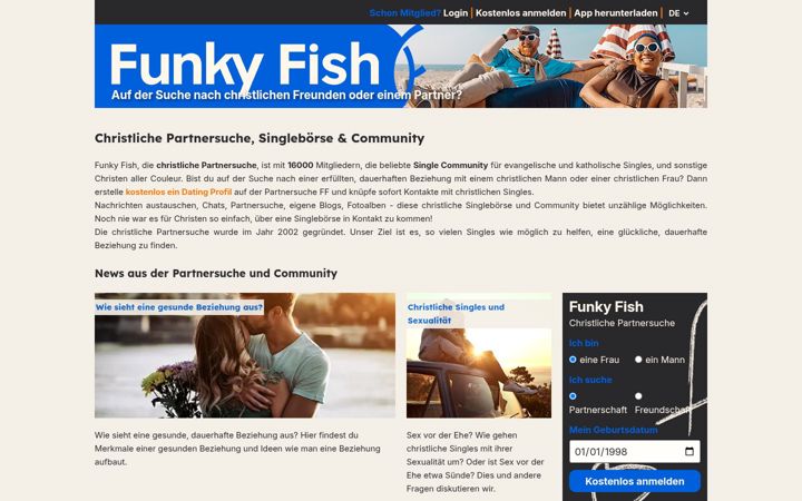 Screenshot of funkyfish.de