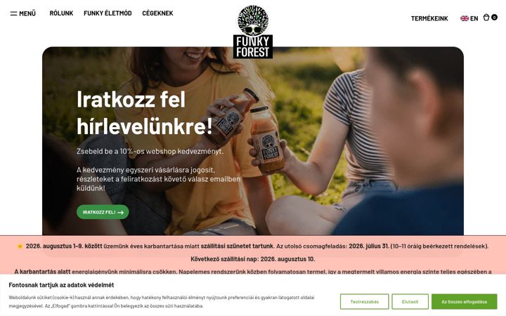 Screenshot of funkyforest.hu