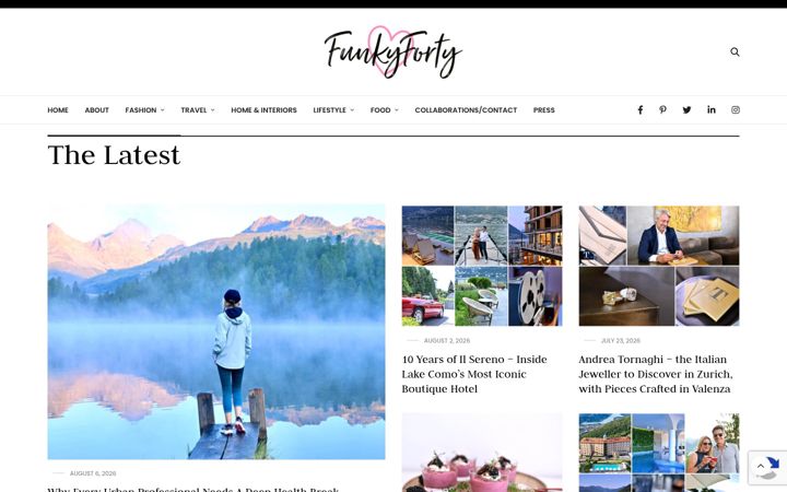 Screenshot of funkyforty.com