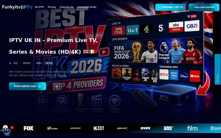 Snimka zaslona za funkyitv.uk