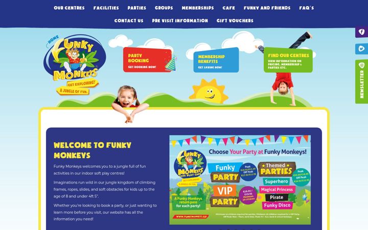 Screenshot of funkymonkeys.co