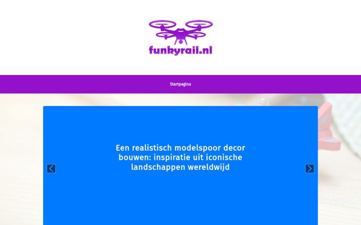 Screenshot of funkyrail.nl