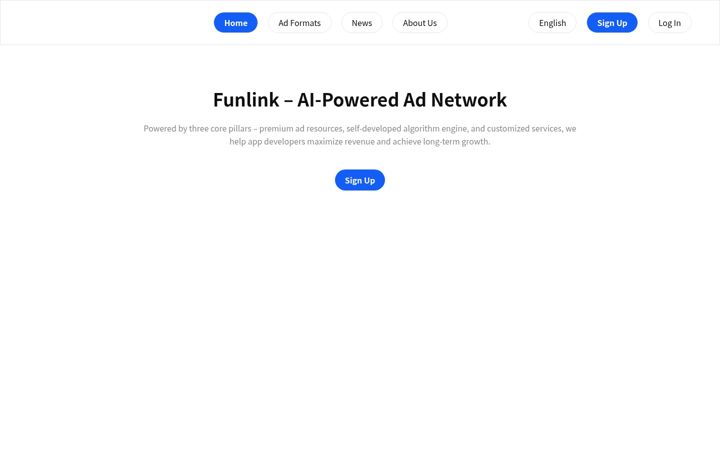Ekrānuzņēmums no funlinkads.com