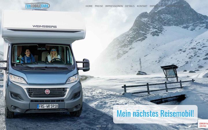 Zrzut ekranu funmobilecars.de