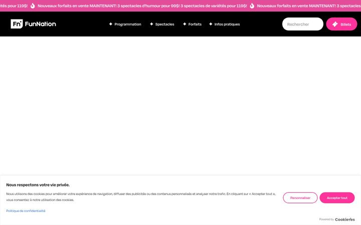 Screenshot of funnation.ca