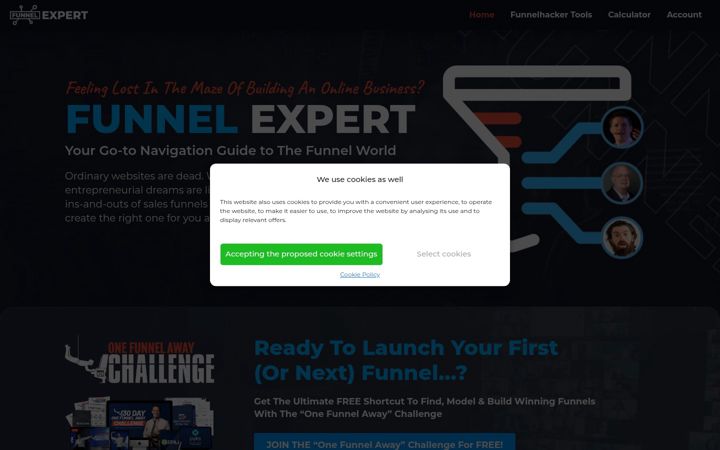 Screenshot of funnel.expert