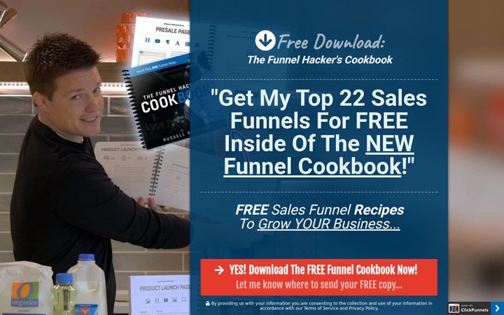 Screenshot of funnelcookbook.com