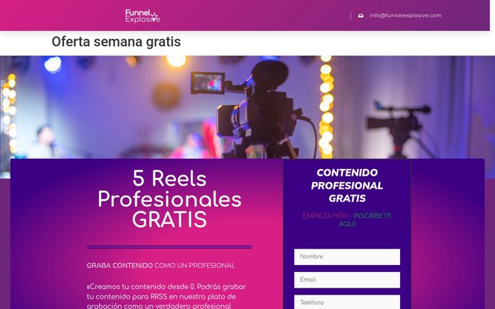 Posnetek zaslona funnelexplosive.com
