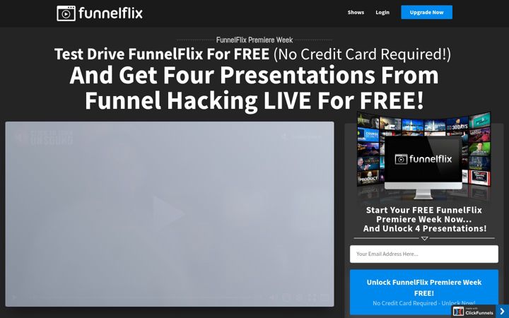 Screenshot of funnelflix.com