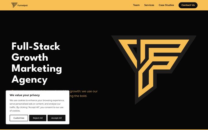 Screenshot of funnelpot.com