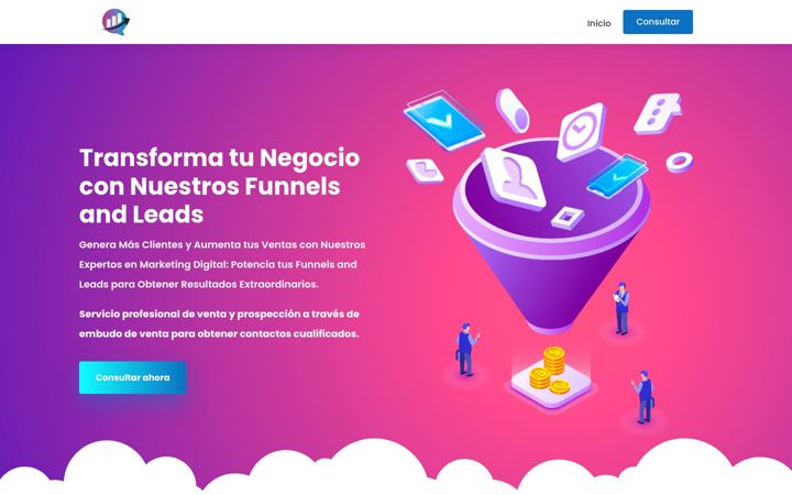 Screenshot of funnelsandleads.online
