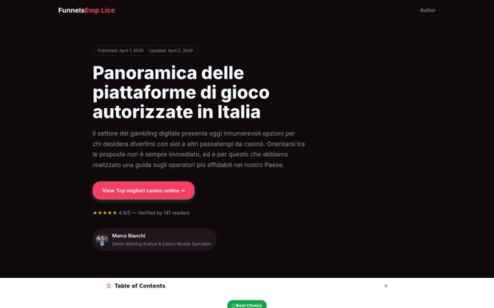 Screenshot van funnelsemplice.it