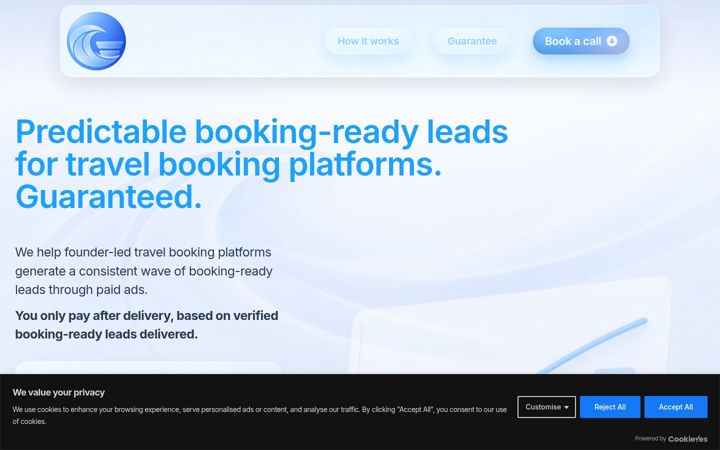 Screenshot of funnelwave.net
