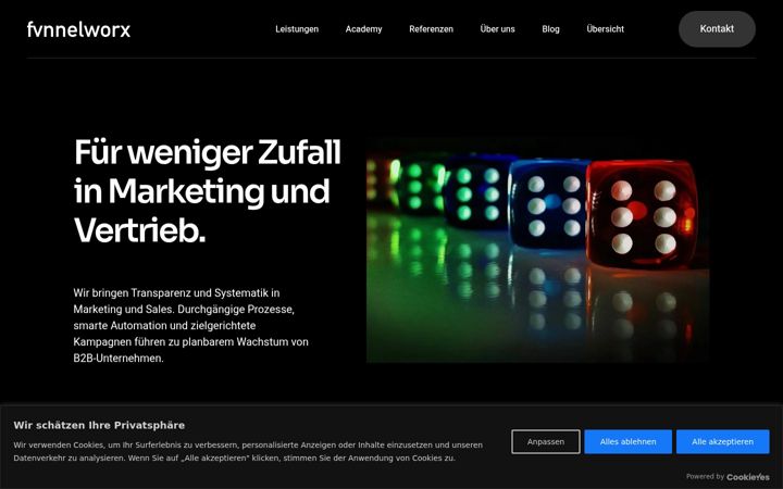 Screenshot of funnelworx.de