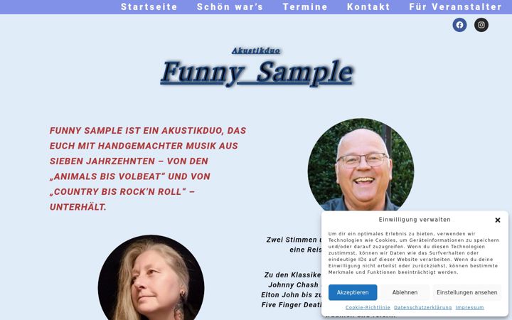 Screenshot of funny-sample.de