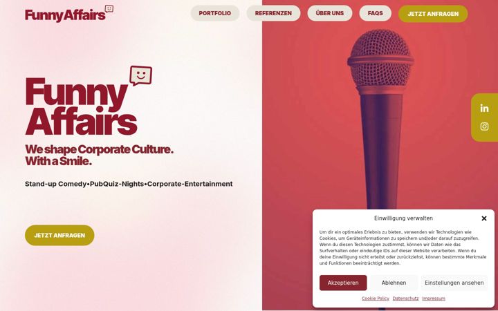 Screenshot of funnyaffairs.de