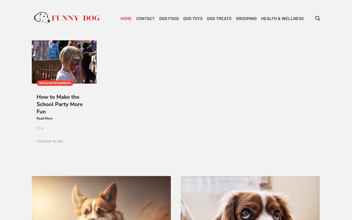 Екранна снимка на funnydog.net
