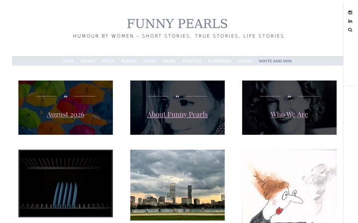 Screenshot of funnypearls.com