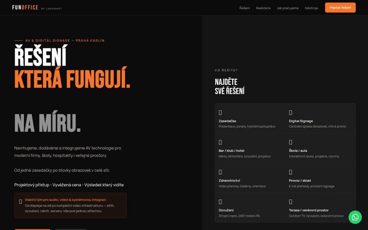 Screenshot of funoffice.cz
