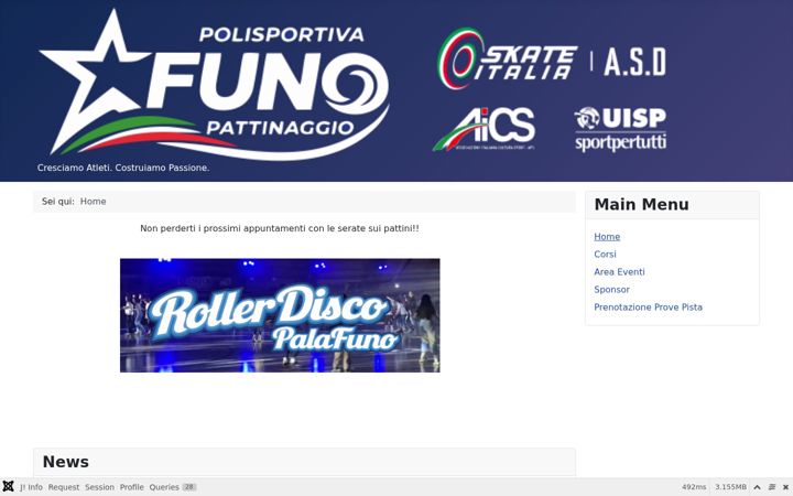 Screenshot του funopattinaggio.it