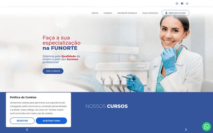 Screenshot of funortesp.com.br