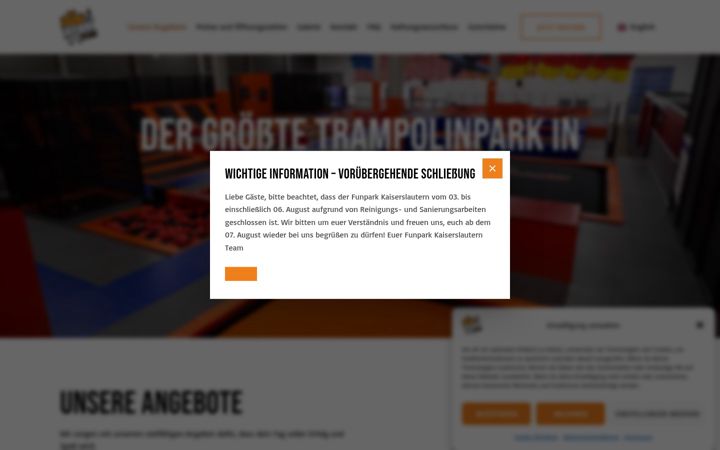 Screenshot of funpark-kl.de