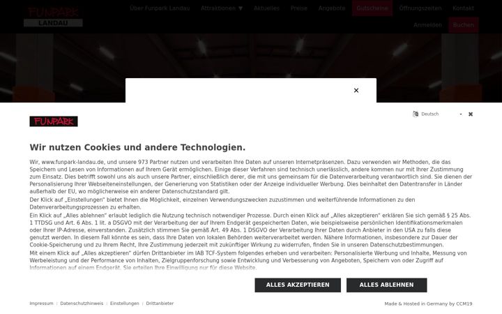 Screenshot of funpark-landau.de