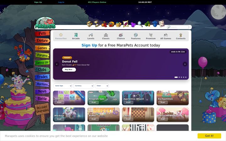 Screenshot of funpetgame.com