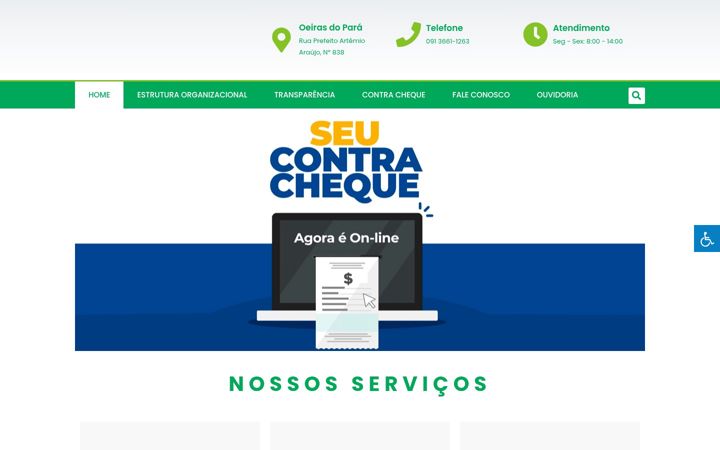 Snimka zaslona za funprevoeiras.pa.gov.br