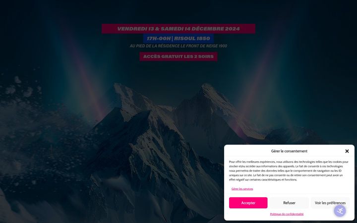 Screenshot of funradiosnowparty.com