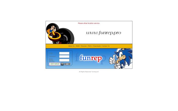 Screenshot του funrep.pro