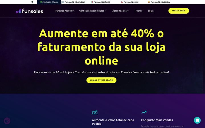 Screenshot of funsales.com.br