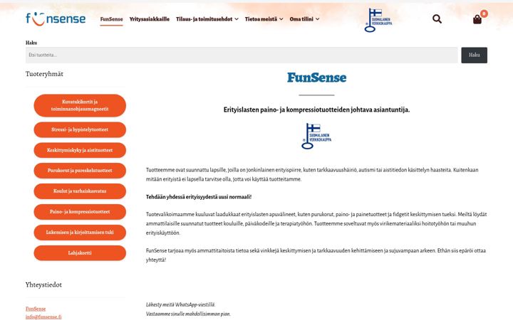 Snimka zaslona za funsense.fi