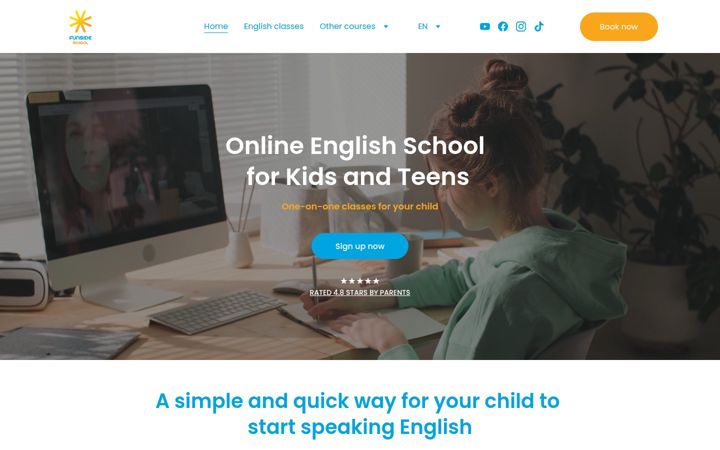 Screenshot of funsideschool.com