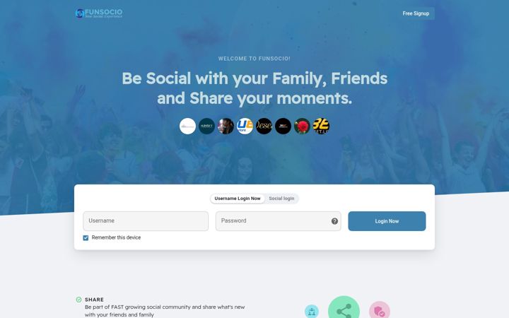 Screenshot di funsocio.com