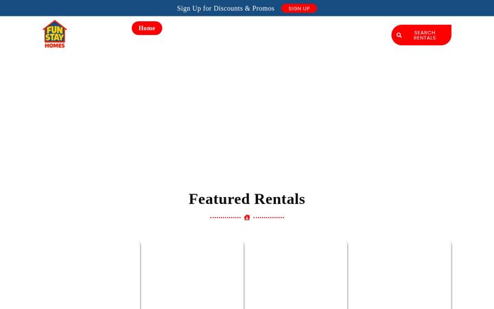 Screenshot of funstayhomes.com