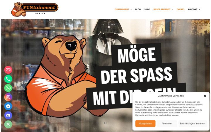 Screenshot of funtainmentberlin.de
