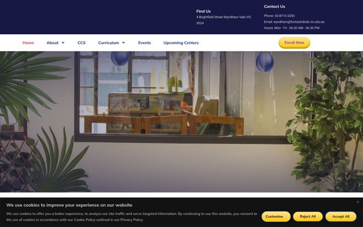 Screenshot of funtastickidz.vic.edu.au