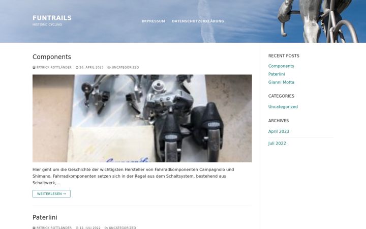 Screenshot of funtrails.de