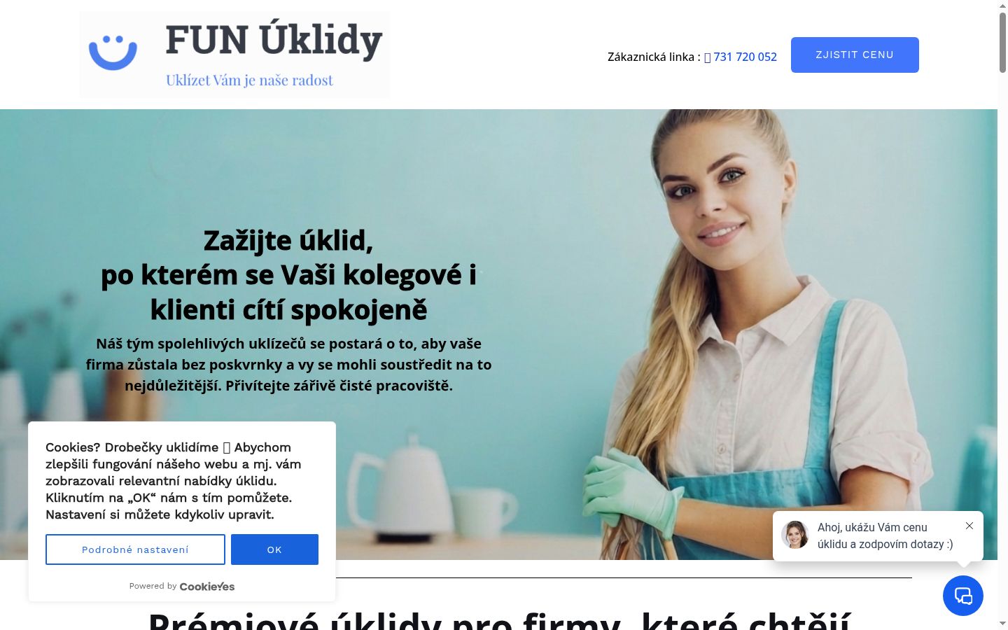Skærmbillede af samtykkebanneret, som det blev vist før nogen interaktion
