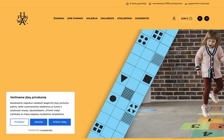 Screenshot of funway.lt