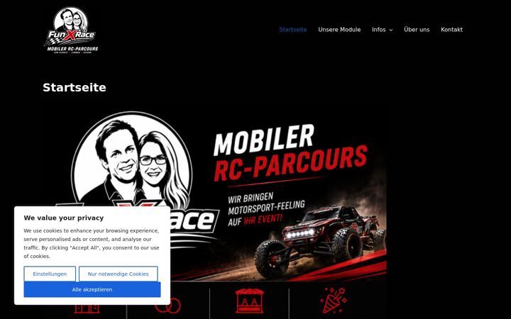 Screenshot of funxrace.de