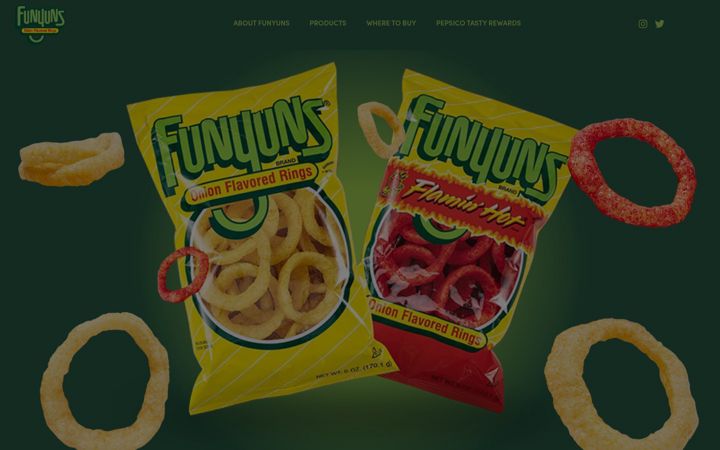 Screenshot of funyuns.com