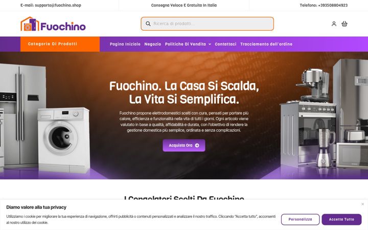 Screenshot of fuochino.shop