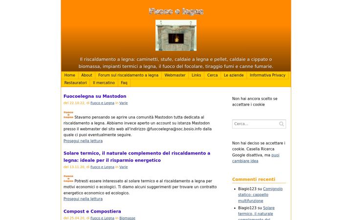 Screenshot van fuocoelegna.it