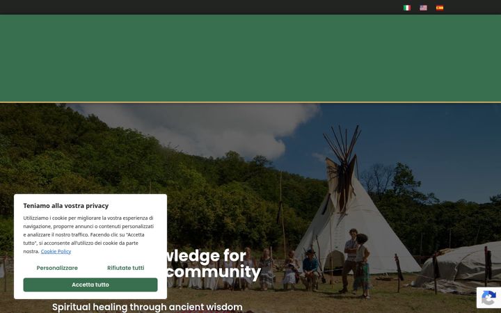 Screenshot of fuocosacro.org