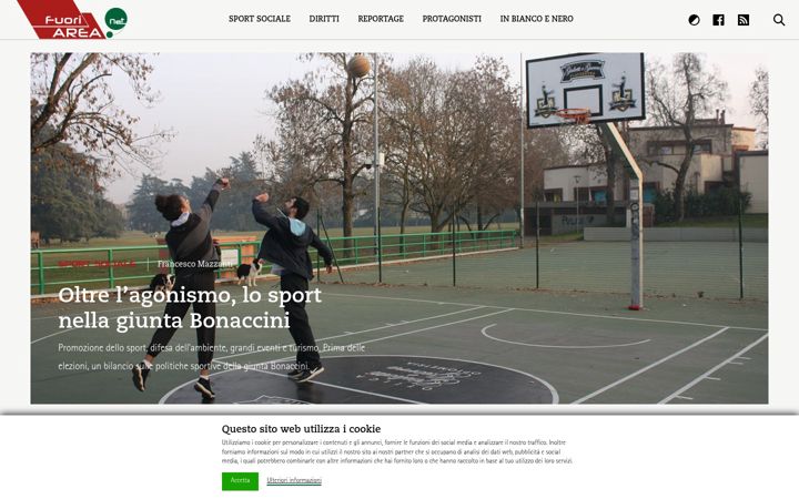 Screenshot of fuoriarea.net