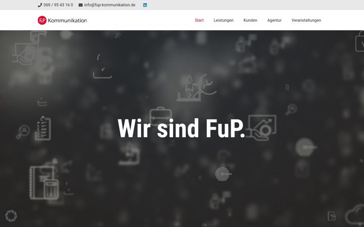 Skjermbilde av fup-kommunikation.de