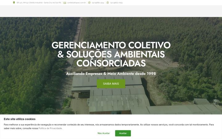 Screenshot of fupasc.com.br